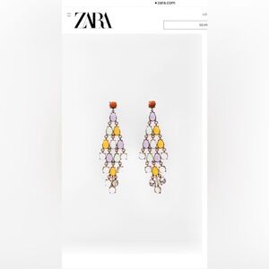 New! Zara Waterfall Chandelier Earrings